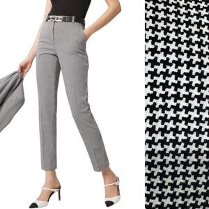 White House Black Market Elle Slim Ankle Cross Textured Pants Size 8 PRISTINE